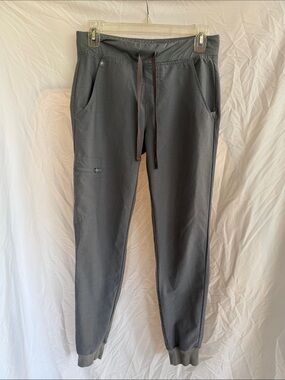 Figs Women's Zamora Graphite Gray scrubs Joggers with Drawstring